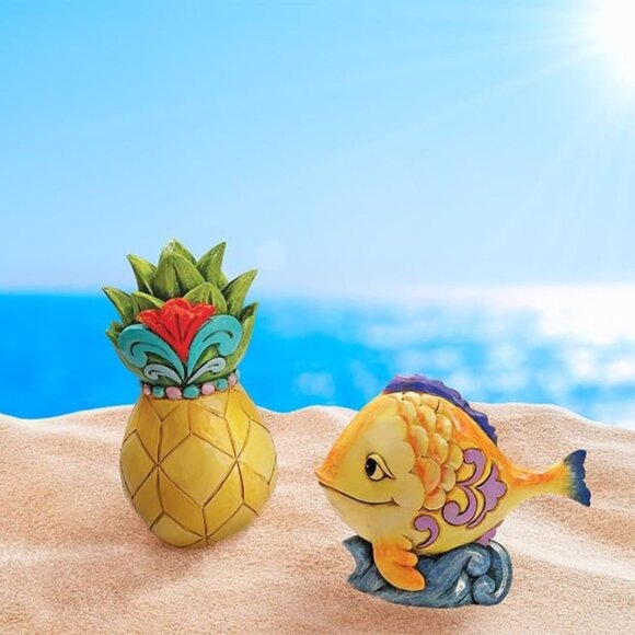 Enesco Jim Shore Heartwood Creek Four Seasons Mini Fish Figurine, NEW NIB - Picture 5 of 7